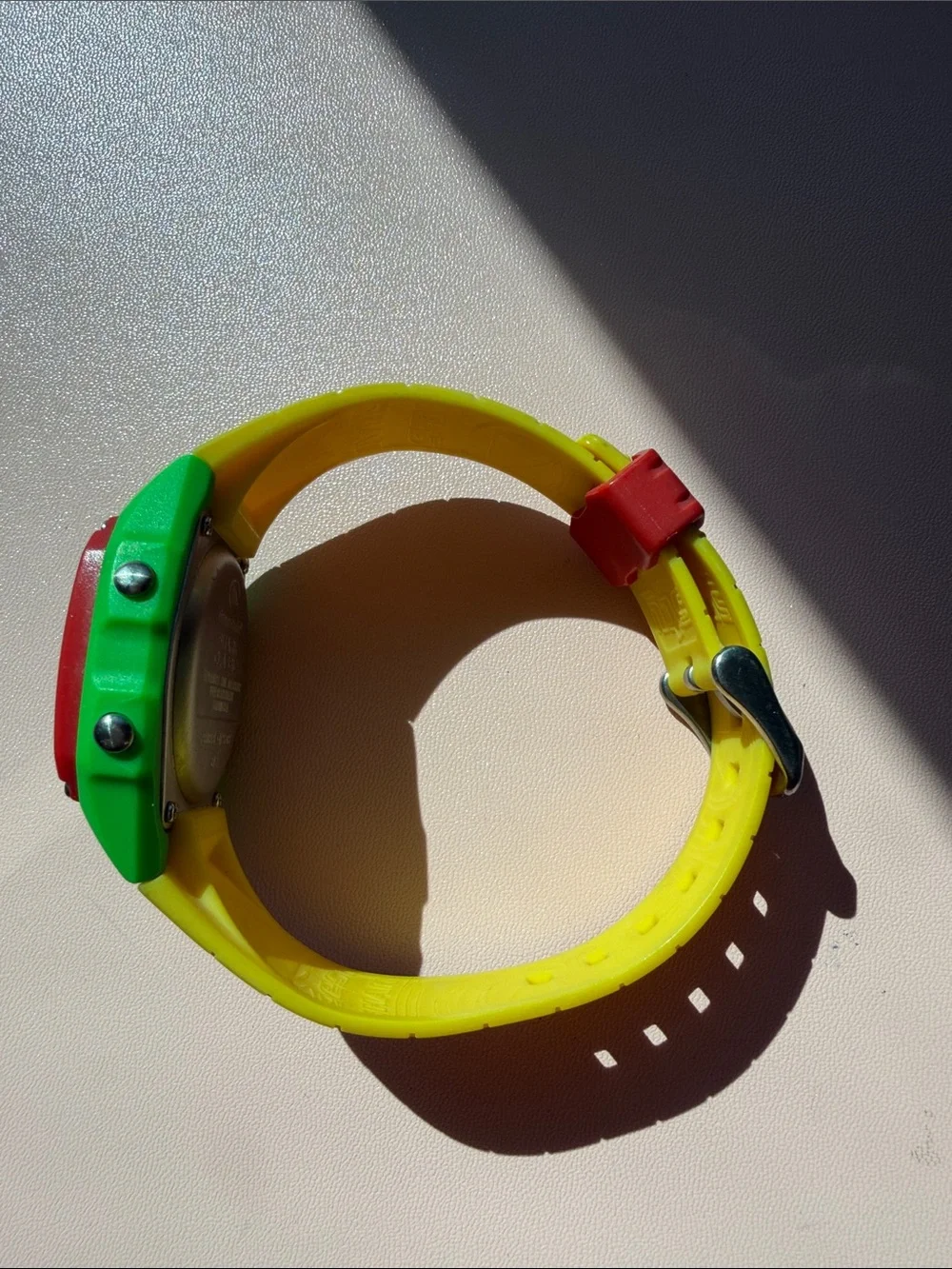 Vintage Freestyle Shark Digital Watch in Yellow, Green, Red